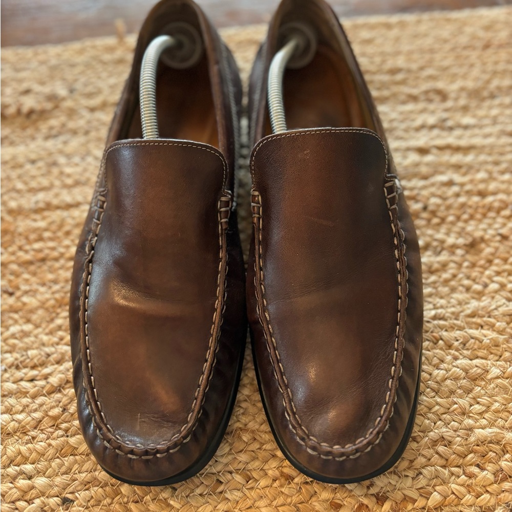 Ecco Moc 2Classic Leather Mens Driving Loafers slip on  Size 47 12-12.5‎ …